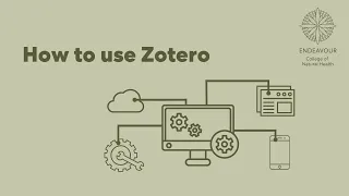 How to use Zotero (Webinar)