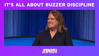 It's All About Buzzer Discipline | Overheard on Set | JEOPARDY!