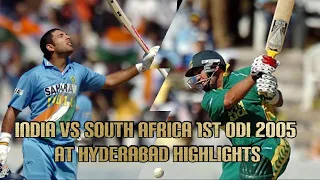 India vs South Africa 1st ODI 2005 at Hyderabad Highlights