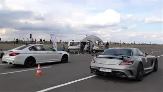 Mercedes SLS vs Nissan GT-R vs BMW M5 vs BMW M3