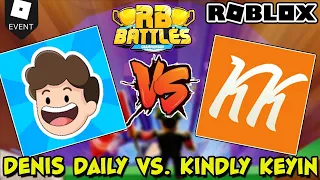 🔴 RB BATTLES CHAMPIONSHIP (Roblox) - Denis Daily Vs. Kindly Keyin in Parkour Tower