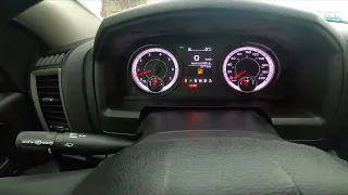 How to Navigate Through the Speedometer Display Dodge Ram 1500 II ( 2019 - now )  Manage Speedometer