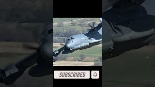 USAF MC-130 Low Level in the Welsh Mountains Mach Loop LFA7 Shorts
