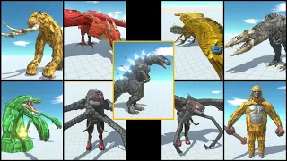 NEW Godzilla vs Monsters in Modern City Animal Revolt Battle Simulator