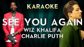 Wiz Khalifa ft. Charlie Puth - See You Again | Official Karaoke Instrumental Lyrics Cover Sing Along