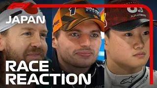 Drivers React After Championship-Winning Race! | 2022 Japanese Grand Prix