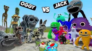 NEW All ZOONOMALY MONSTERS VS ALL GARTAN OF BANBAN MONSTER FIGHT IN GARRY MODS - OGGY AND JACK