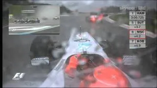 Formula1 2010 Belgian GP Schumacher vs. Rosberg Onboard [1080p]