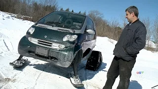 Most Canadian car: Company shows off ski-rigged Smart car