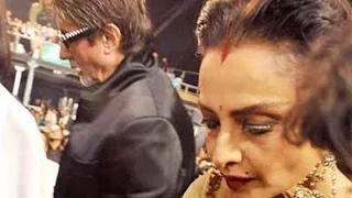 Amitabh Bachchan Ignores Rekha At An Award Show | HT Stylish Awards 2016