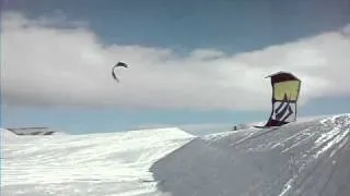 Wind Power Snowkiting in Utah 2011