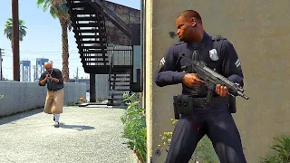 LSPD vs Vagos | GTA 5 NPC Wars 88