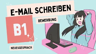 Brief | E Mail schreiben B1 Prüfung -Wie schreibt man eine Bewerbung per E-Mail? 2024 #german