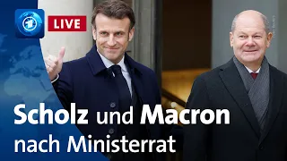 Scholz und Macron beschwören deutsch-französische Freundschaft