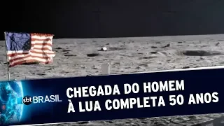 Chegada do Homem à Lua completa 50 anos | SBT Brasil (20/07/19)