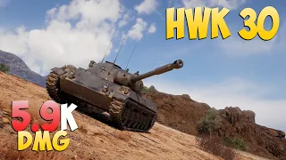 HWK 30 - 3 Kills 5.9K DMG - Bizarre! - World Of Tanks