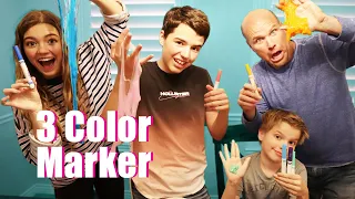 Last To Stop Making 3 Color Marker Slime Wins!