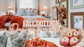 FALL COTTAGE DECORATE WITH ME 2023 🍂🍁🍂 How to create a cozy cottage bedroom for fall 🫶🏻