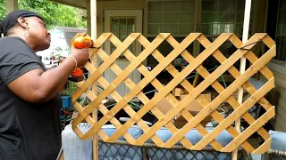 Making a Trellis for my cucumbers