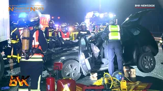 Crash-Rettung: Tragischer Unfall auf der A57 bei Krefeld | 22.01.2022