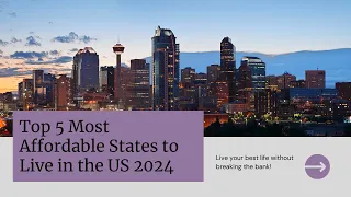 Top 5 Most Affordable States to Live in the U.S. In 2024! 💰🏡 #BudgetFriendlyStates