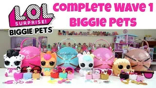 LOL Surprise Biggie Pets Complete Wave Ultra Rare Neon Kitty Mc Hammy Hop Hop Dollmation Unboxing