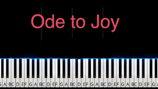 Ode to Joy - Easy Piano Tutorial