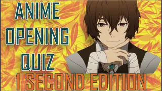 GUESS THE ANIME OPENING QUIZ - 1 SECOND EDITION- [VERY EASY - MEDIUM] 45 OPENINGS #06