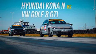 DRAG RACE: Volkswagen Golf GTI vs Hyundai Kona N