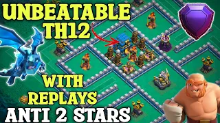 NEW TH12 HYBRID BASE 2024 | WITH LINK | TOWN HALL 11 BASE 2024 | TH12 TROPHY/FARMING BASE