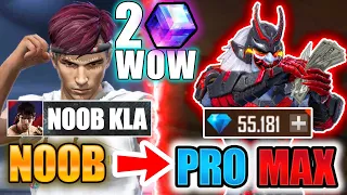 50,000 diamonds NOOB to MEGA Pro😱🔥 double INCUBATOR look how it became😱🔥