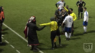 INSANE GAME!!! REF SURROUNDED, 5 RED CARDS, PUNCHES THROWN, REVENGE FOULS & CRAZY ENDING!!!