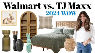 NEW WALMART Spring & Easter Decor 2024 / TJ Maxx Shop With Me Easter Decor + Fixer upper update