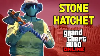 GTA 5 How To Get OP STONE HATCHET Melee Weapon 1.44! CAN'T DIE! (GTA Online Secret Weapons)