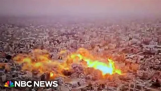 Huge explosion snakes across Gaza as 'Hamas tunnels are destroyed' by Israeli military