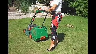 Mowing the Lawn in High Heel Mules