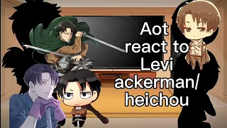 Aot react to Levi Ackerman/Heichou‖Short as Levi‖Read Des!!‖