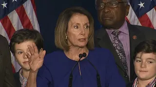 RAW: Speaker Of The House Nancy Pelosi Addresses Crowd After Democrats Projected To Take House