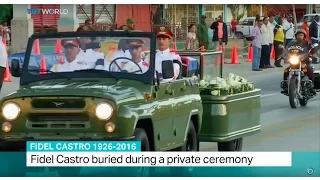 Fidel Castro buried during a private ceremony