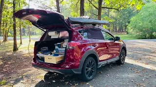 RAV4 camping setup