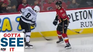 GOTTA SEE IT: Drew Doughty Viciously Slashes Matthew Tkachuk Looking For Fight