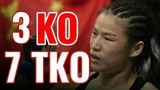 All 10 Zhang Weili Knockout's & TKO's in MMA Full Highlight  UFC248 Promo 张伟丽