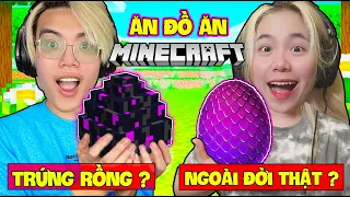 PHONG CẬN VÀ SAMMY THỬ THÁCH 24 GIỜ ĂN TOÀN ĐỒ ĂN TRONG MINECRAFT TẬP 7