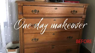 Furniture Makeover BEFORE and AFTER | Quick Flip for a Profit | Easy 1 Day Makeover