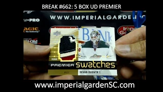 Case Break #662: 16-17 UD PREMIER 5 BOX INNER CASE BREAK HOCKEY NHL