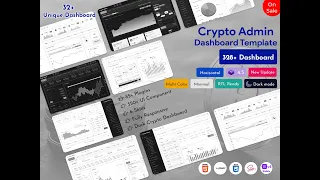 Crypto Admin - Cryptocurrency Admin Dashboard with Cryptocurrency Dashboard Template