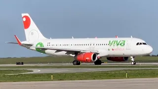 Viva Aerobus Airbus A320 Takeoff from Kansas City (MCI)