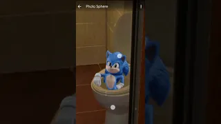 Sonic On The Toilet On Google Earth And Google Map 🌏 #supersonic #sonic #viral #skibiditoilet