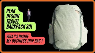 What's Inside my Business Trip Peak Design Travel Backpack 30L?