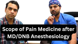 Scope of Pain medicine after MD/DNB anesthesia.